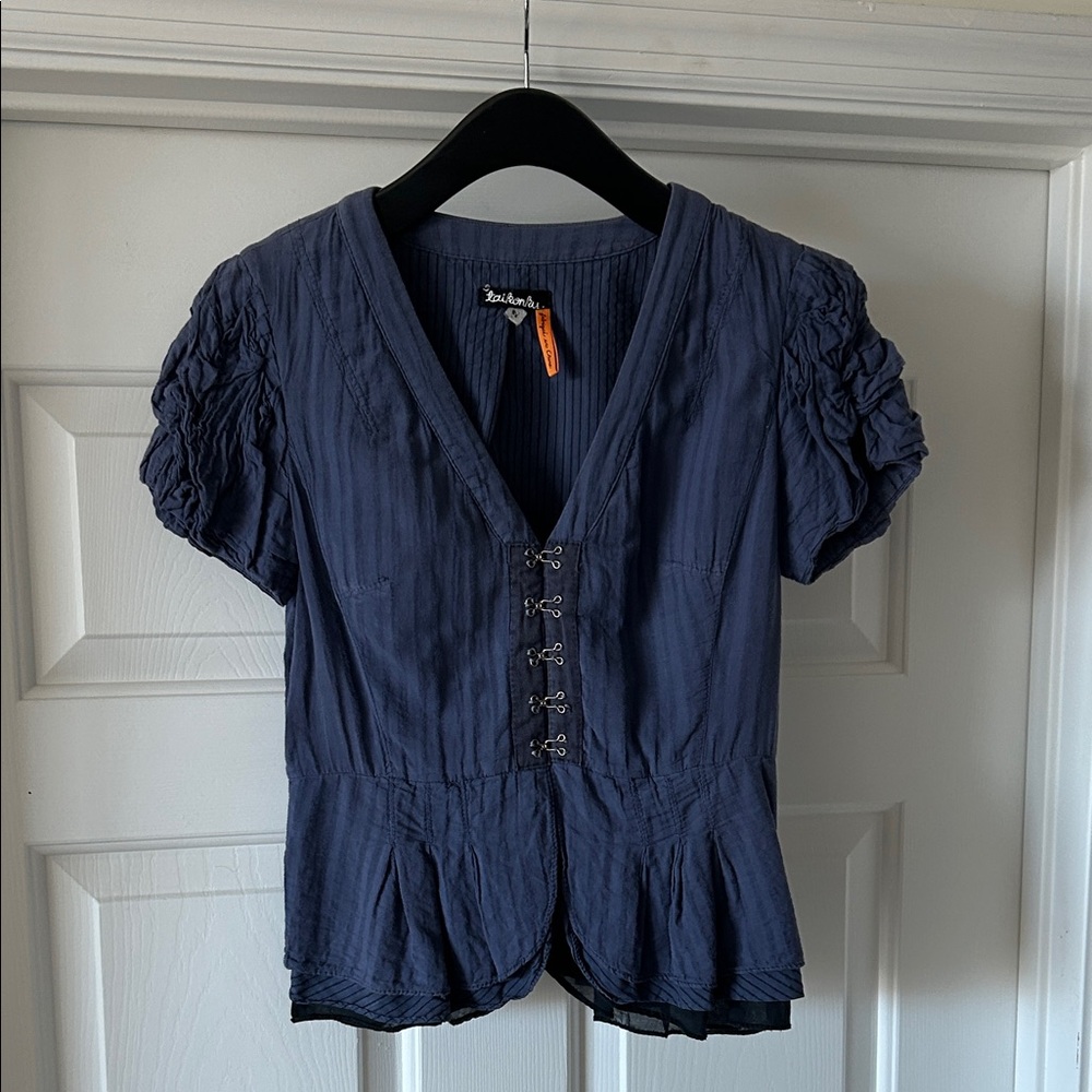 Navy Blue Women's Top